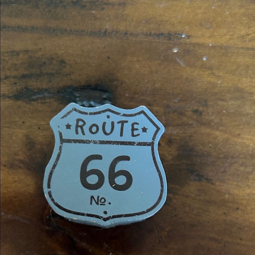 Route 66 wooden stamp NEW
